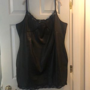 Black dress with lace